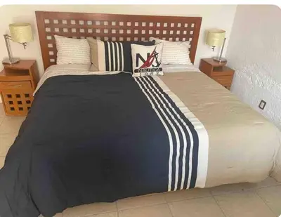 Cama o camas de una habitación en House on the shore of the lake
