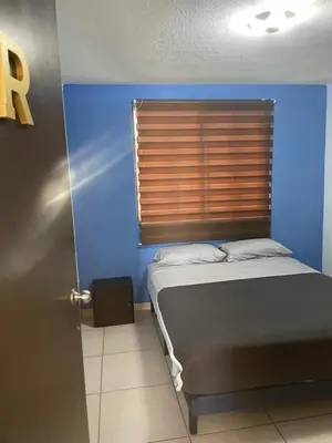 Cama o camas de una habitación en Depa a pasos del Autódromo
