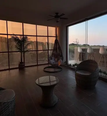 Zona de estar de Olum Beach Loft