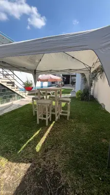 Jardín al aire libre en Villa Luz