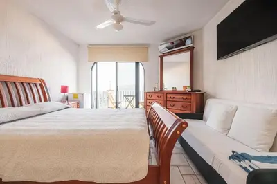 Cama o camas de una habitación en Departamento en Teques
