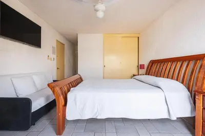 Cama o camas de una habitación en Departamento en Teques