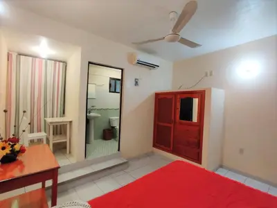 Cama o camas de una habitación en Departamentos Costera