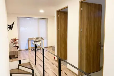 Plano de Moderno Loft Totalmente Equipado