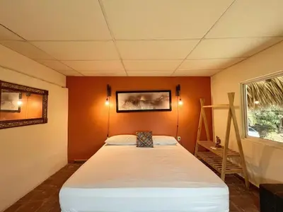 Cama o camas de una habitación en Casa Sarvelia, Punta Zicatela