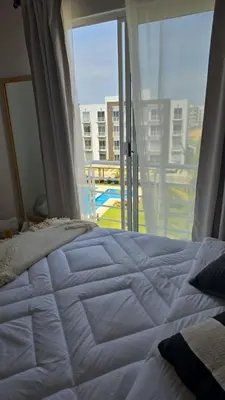 Cama o camas de una habitación en Departamento en Acapulco de Juárez, Club de Playa