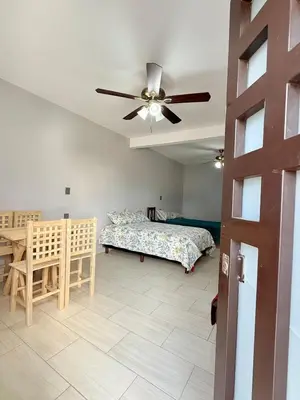 Cama o camas de una habitación en El Rinconcito Oaxaca - HiveNB