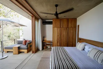 Cama o camas de una habitación en El Guayacan