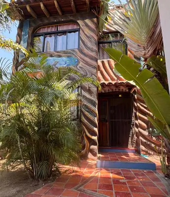 Jardín al aire libre en Casa Snoopy