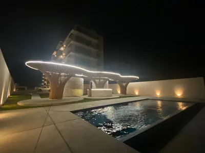 Piscina en o cerca de Isla del amor Departamento para 7 vista al mar alberca y embarcadero