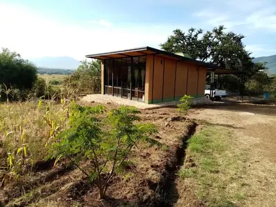 Jardín al aire libre en Bungalow al pie de la montaña