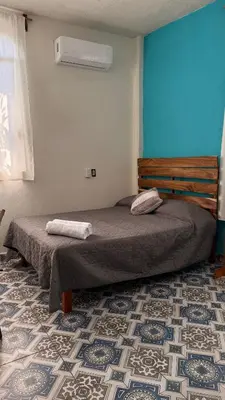 Cama o camas de una habitación en Casa Mar Zicatela