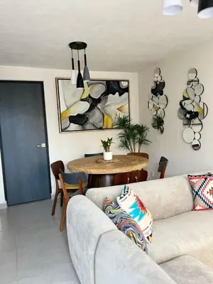 Zona de estar de Hermosa casa alberca climatizada