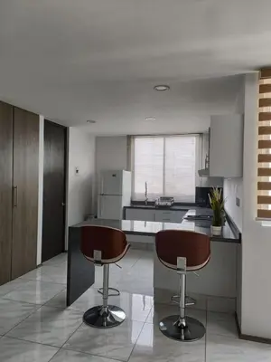 Una cocina o zona de cocina en Gran departamento de lujo ejecutivo con alberca