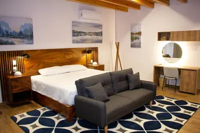 Cama o camas de una habitación en Nubária Residences