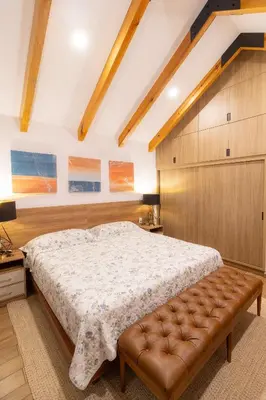 Cama o camas de una habitación en Nubária Residences