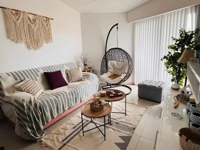 Zona de estar de Lindo Depto estilo vintage a una cuadra del bulevar 3er piso