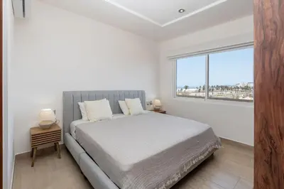 Cama o camas de una habitación en Punta Arena - Beach - Pool - WiFi - Jacuzzi