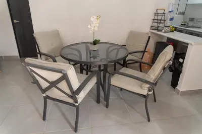 Una cocina o zona de cocina en Departamento Acapulco Diamante