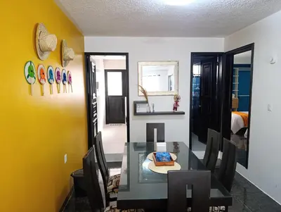 Plano de Cultural Porfirio 2BR, Centro, Cocina & Parking