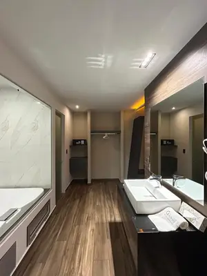 Una cocina o zona de cocina en Hotel Aranjuez