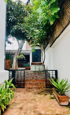 Jardín al aire libre en Departamento con terraza en el Centro -Costa-