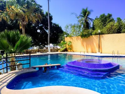 Piscina en o cerca de Departamento frente a la playa