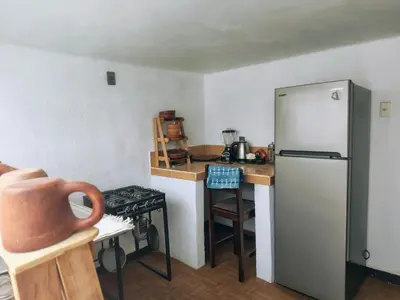 Una cocina o zona de cocina en EL LIMÓN departamento
