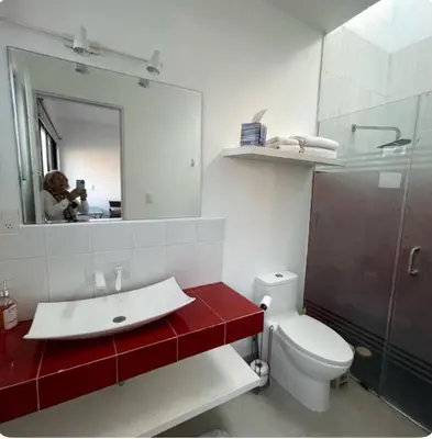 Un baño de Casa del Unicornio Azul