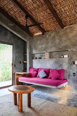 Zona de estar de Ikal Puertecito Beach front House