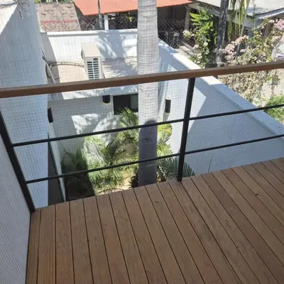 Un balcón o terraza de Encantadora casa con alberca privada