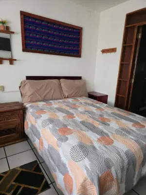 Cama o camas de una habitación en Habitación amplia climatizada LuzSerena #9
