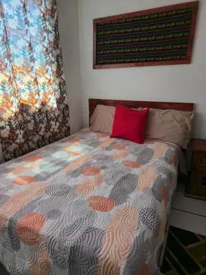 Cama o camas de una habitación en Habitación amplia climatizada LuzSerena #9
