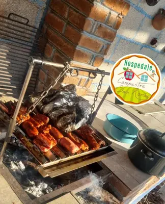 Barbacoa disponible para clientes en la casa o chalet