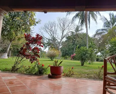 Jardín al aire libre en Villa La Antigua