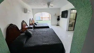 Cama o camas de una habitación en Casa Jade