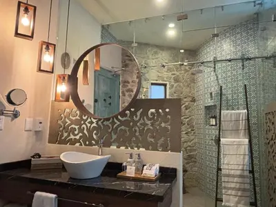 Un baño de Castello di Carlo - Departamento Carlo Magno II