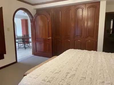 Cama o camas de una habitación en Casa del León