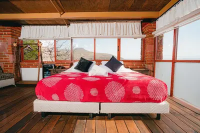 Cama o camas de una habitación en Hotel Casa Cantera