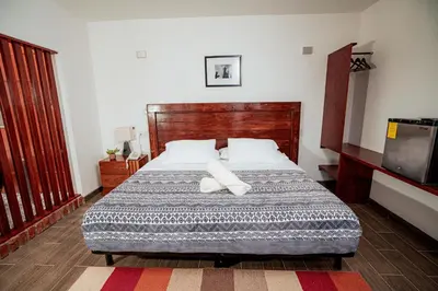 Cama o camas de una habitación en Hotel Casa Cantera