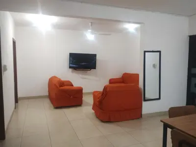 Una televisión o centro de entretenimiento en Casa Moa