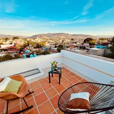 Departamento con terraza en el Centro