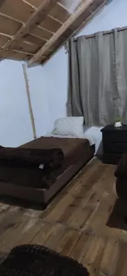 Cama o camas de una habitación en Cabaña Aluxes
