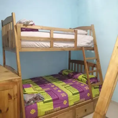 Cama o camas de una habitación en Casa Vargas Veracruz