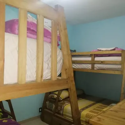 Cama o camas de una habitación en Casa Vargas Veracruz