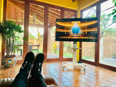Zona de estar de Casa familiar céntrica y con bella vista