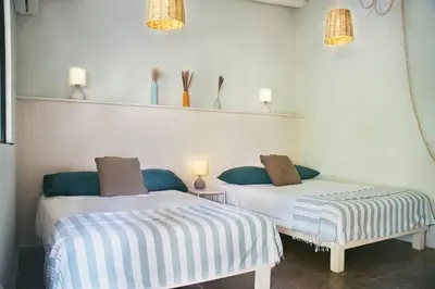 Cama o camas de una habitación en Casa Lumaya