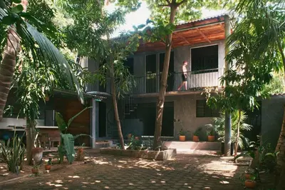Jardín al aire libre en Casa Lumaya