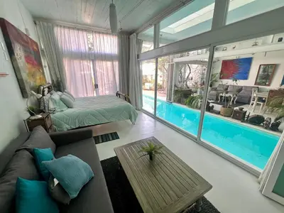 Piscina en o cerca de Casa loft con alberca