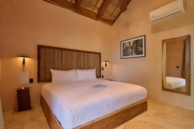 Cama o camas de una habitación en Pan Beach